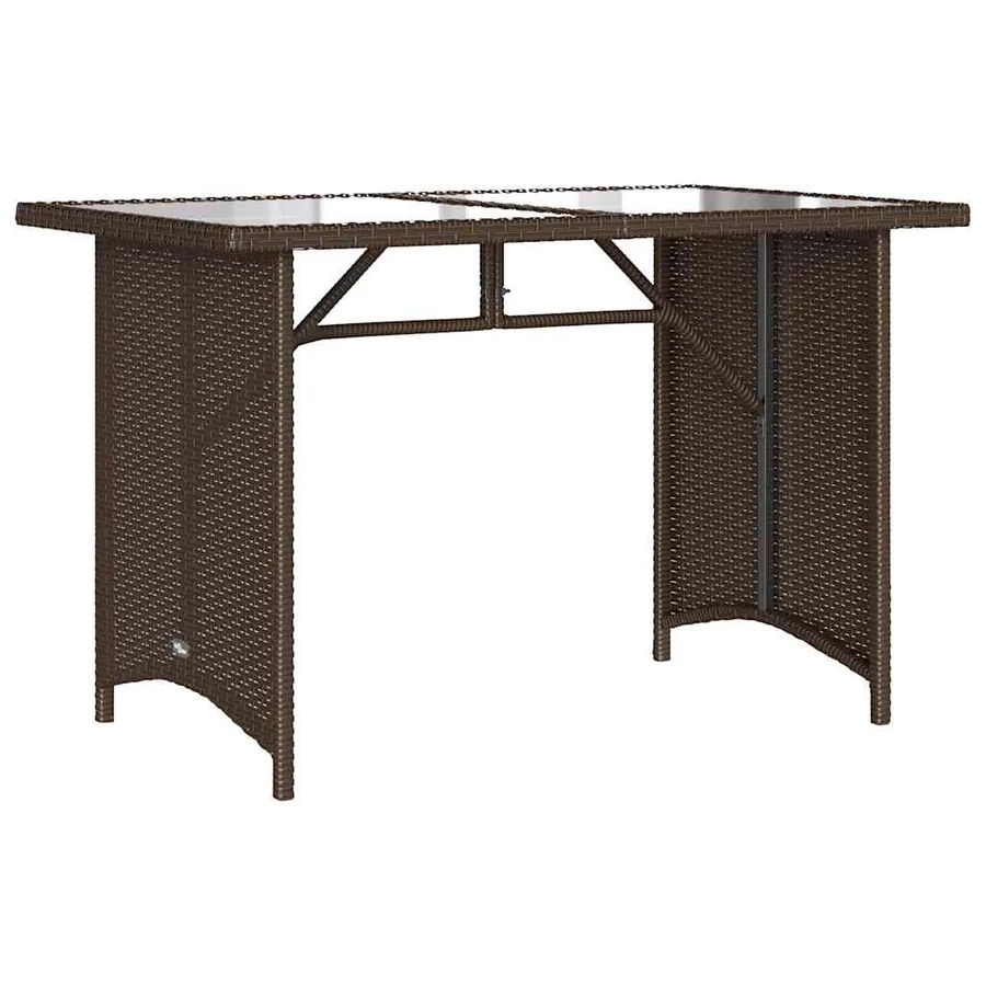 Ensemble à manger de jardin avec coussins 2 pcs marron rotin - 5