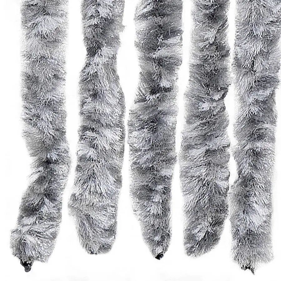 Moustiquaire Blanc et gris 90x220 cm Chenille - 5