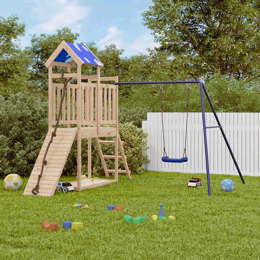 Aire de jeux d'extérieur bois de pin massif