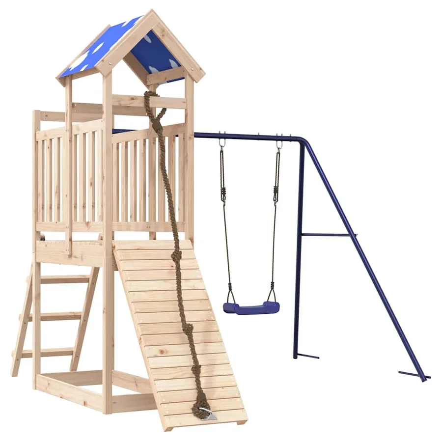 Aire de jeux d'extérieur bois de pin massif - 2