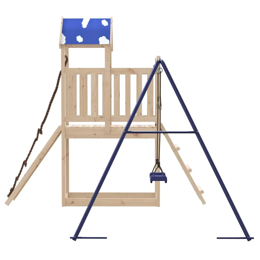 Aire de jeux d'extérieur bois de pin massif - 5