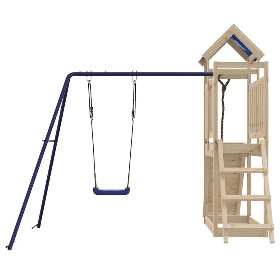 Aire de jeux d'extérieur bois de pin massif - 7