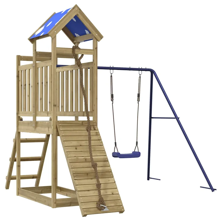 Aire de jeux d'extérieur bois de pin imprégné - 2