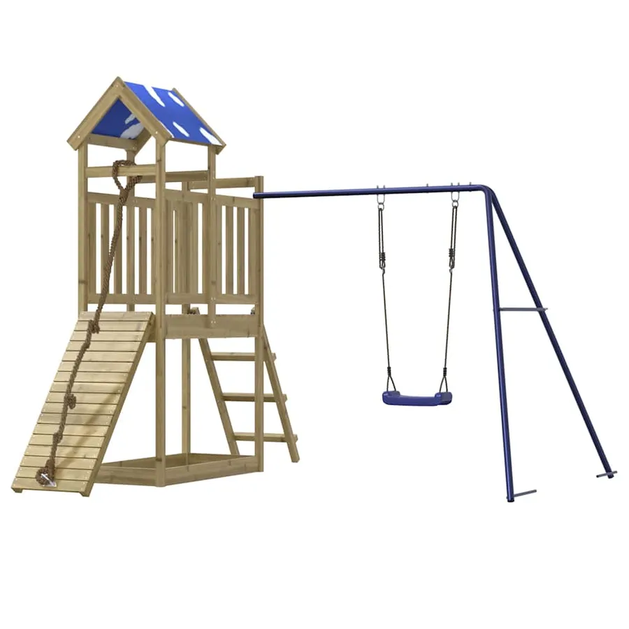 Aire de jeux d'extérieur bois de pin imprégné - 4