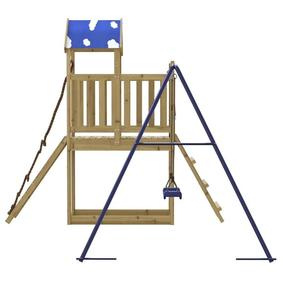 Aire de jeux d'extérieur bois de pin imprégné - 5