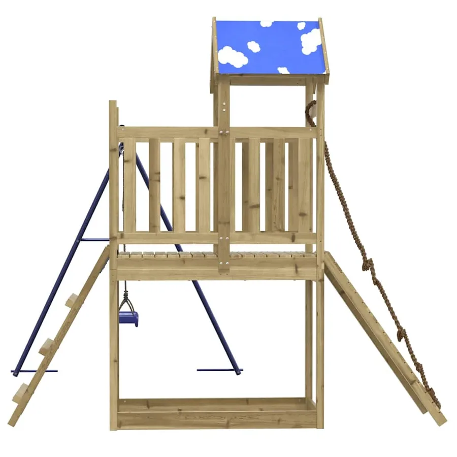 Aire de jeux d'extérieur bois de pin imprégné - 6
