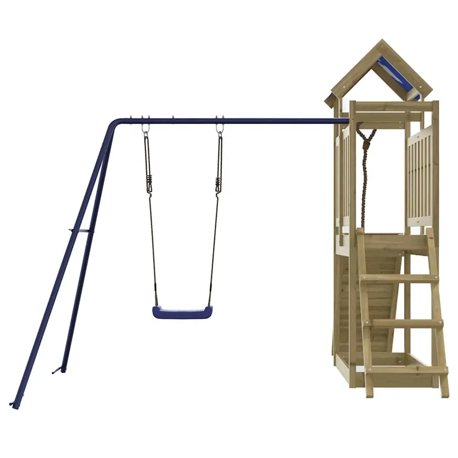 Aire de jeux d'extérieur bois de pin imprégné - 7