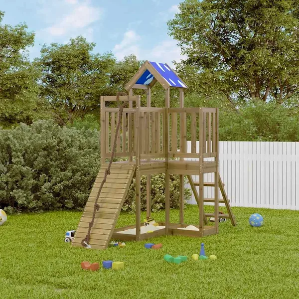 Aire de jeux d'extérieur bois de pin imprégné