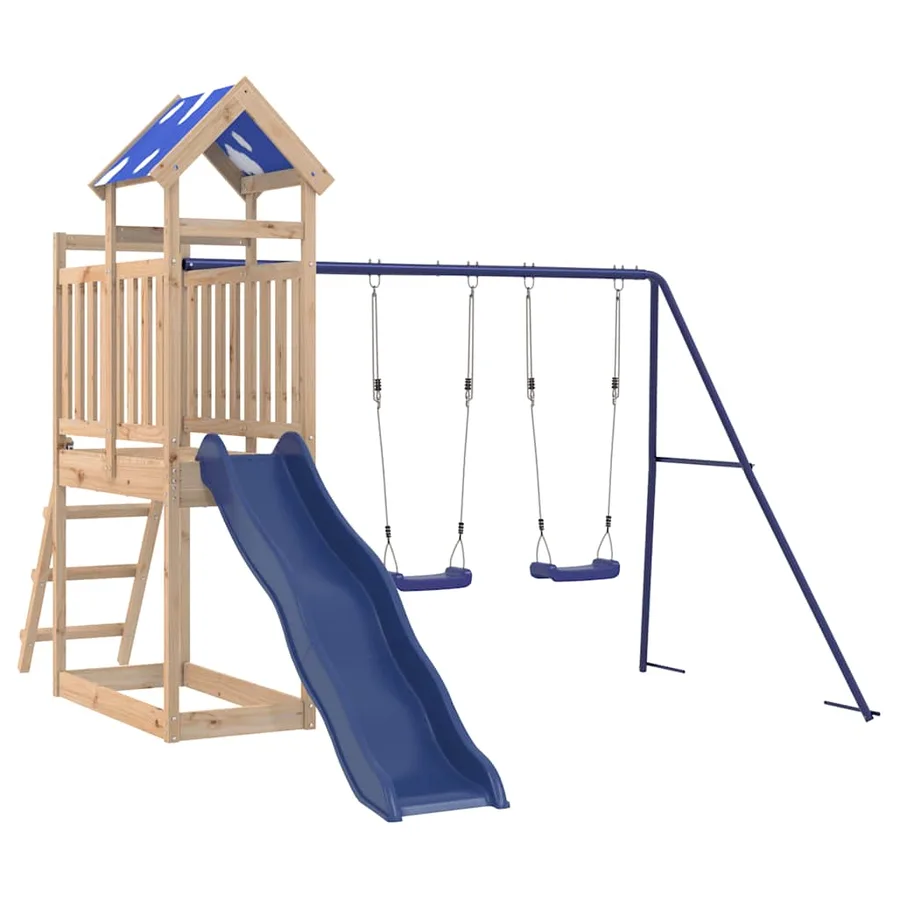 Aire de jeux d'extérieur bois de pin massif - 2