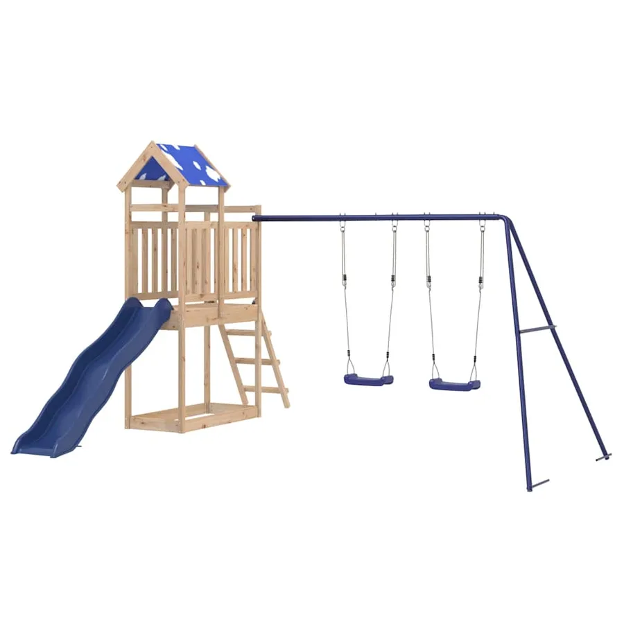 Aire de jeux d'extérieur bois de pin massif - 3
