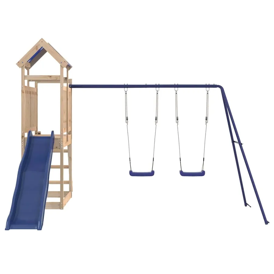 Aire de jeux d'extérieur bois de pin massif - 4