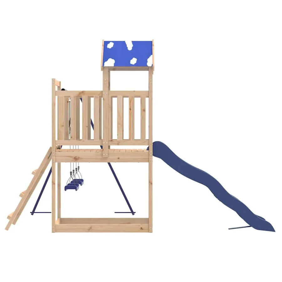 Aire de jeux d'extérieur bois de pin massif - 5