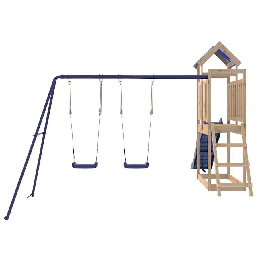 Aire de jeux d'extérieur bois de pin massif - 7