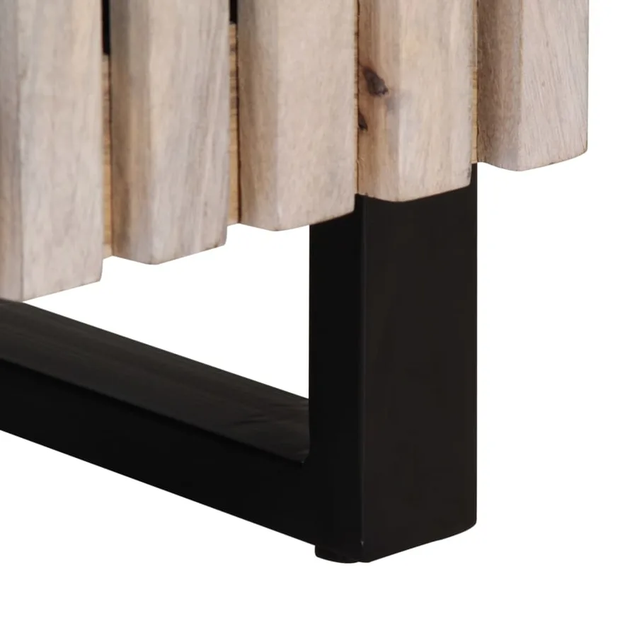 Armoire de salle de bain 38x34x58 cm bois massif de manguier - 8