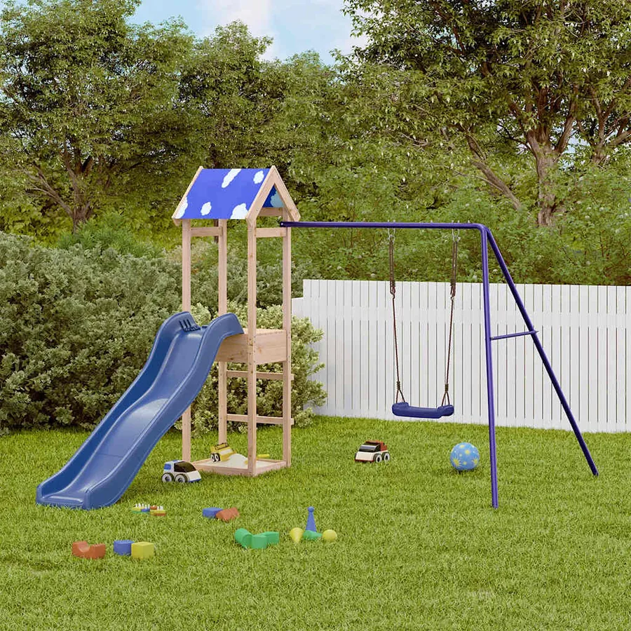 Aire de jeux d'extérieur bois de pin massif