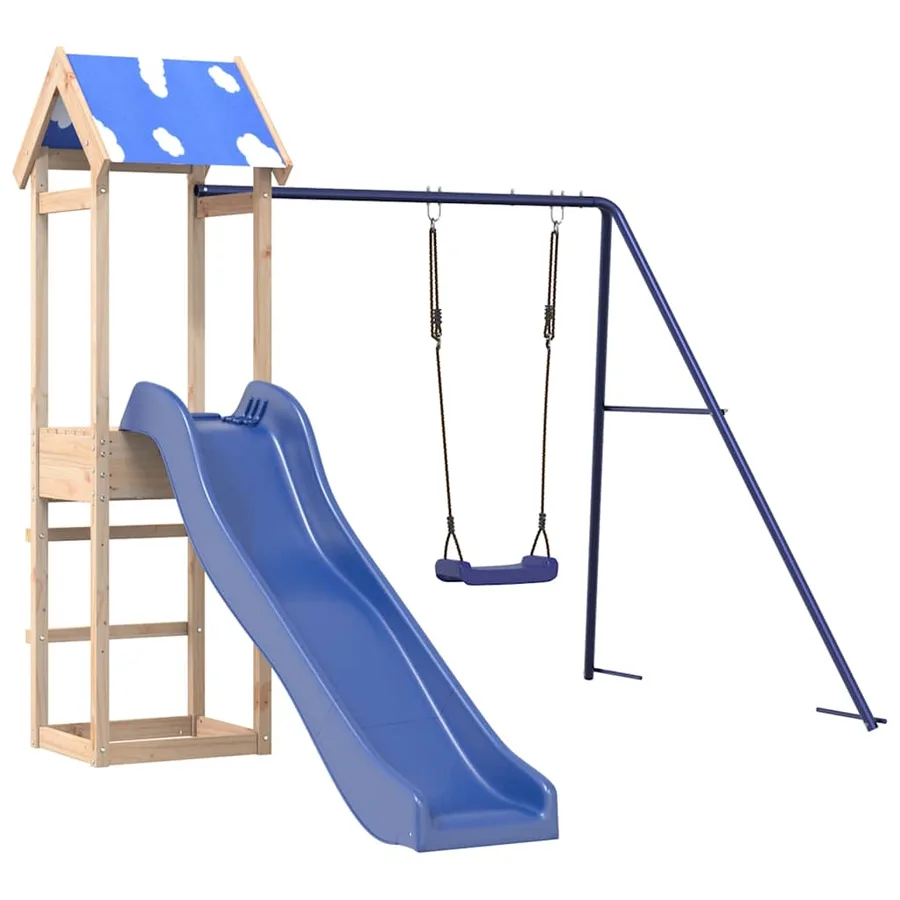 Aire de jeux d'extérieur bois de pin massif - 2
