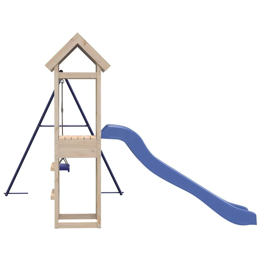 Aire de jeux d'extérieur bois de pin massif - 6