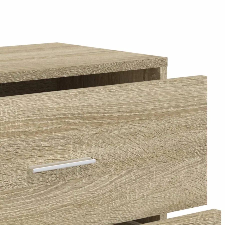 Buffet chêne sonoma 60x31x84 cm bois d'ingénierie - 8