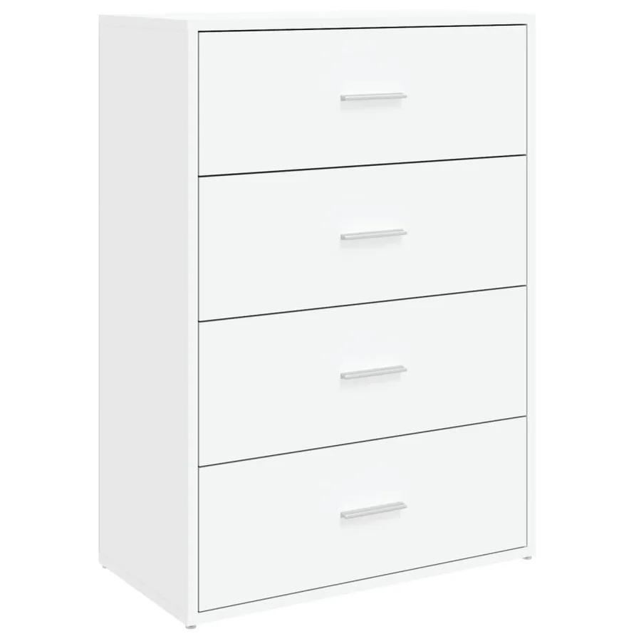 Buffet blanc 60x31x84 cm bois d'ingénierie - 2