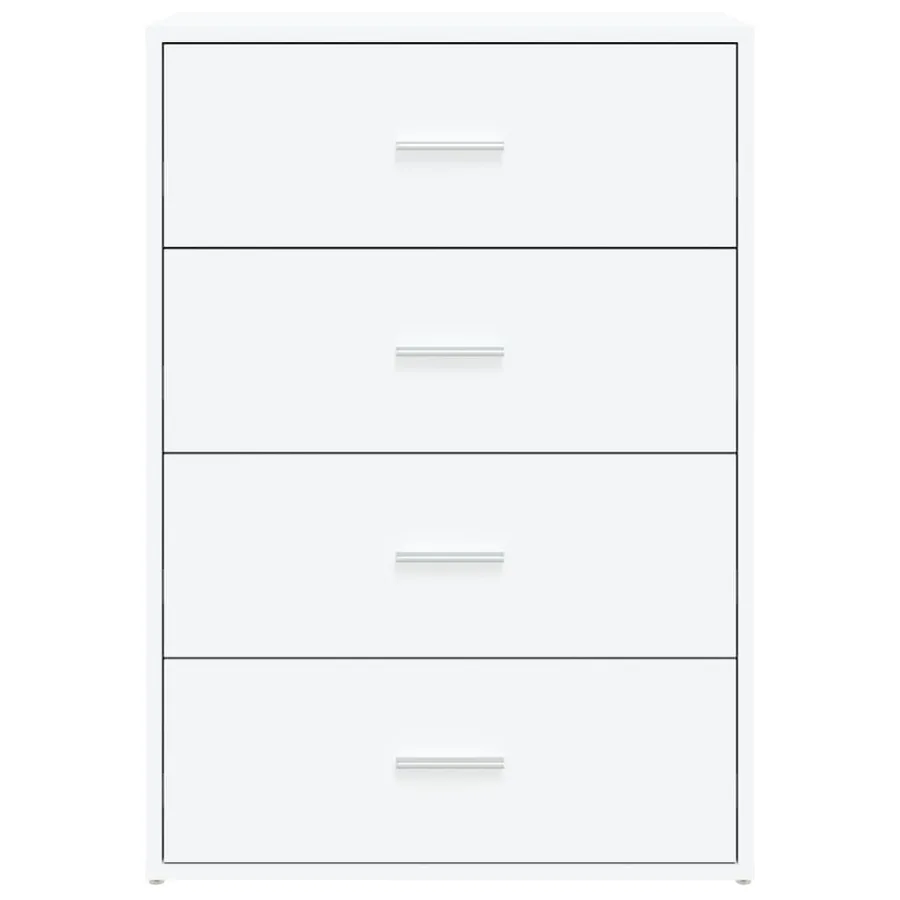 Buffet blanc 60x31x84 cm bois d'ingénierie - 5