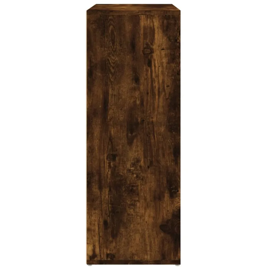 Buffet chêne fumé 60x31x84 cm bois d'ingénierie - 6