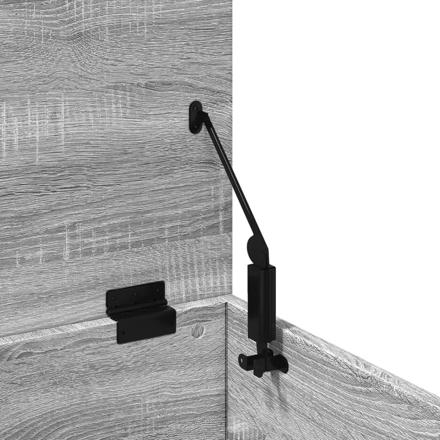 Boîte de rangement sonoma gris 60x35x35 cm bois d'ingénierie - 9