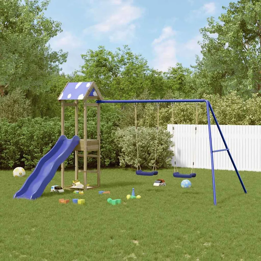Aire de jeux d'extérieur bois de pin imprégné