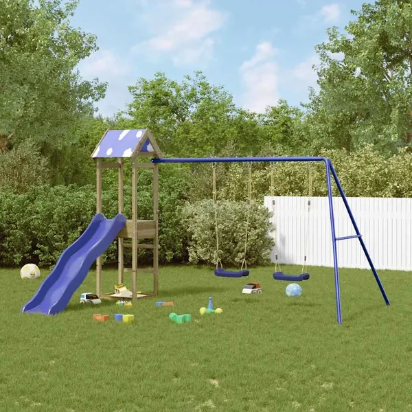 Aire de jeux d'extérieur bois de pin imprégné