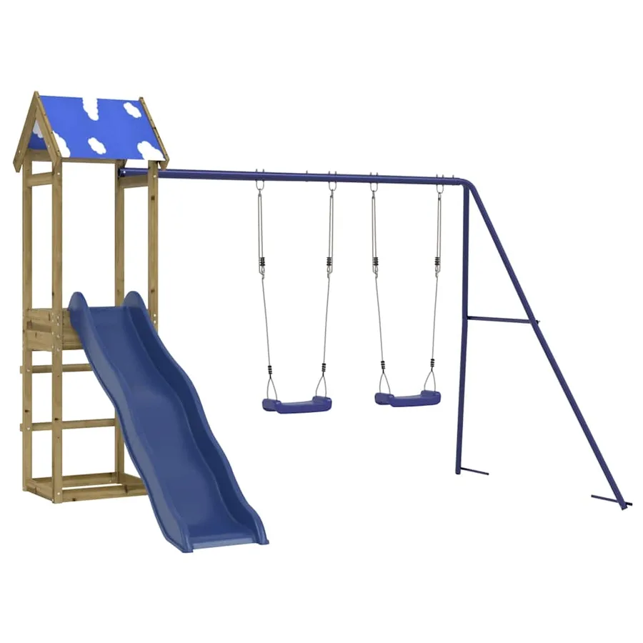 Aire de jeux d'extérieur bois de pin imprégné - 2