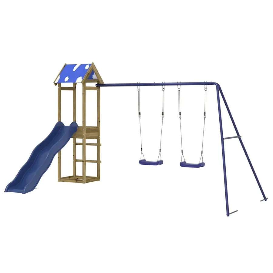 Aire de jeux d'extérieur bois de pin imprégné - 3