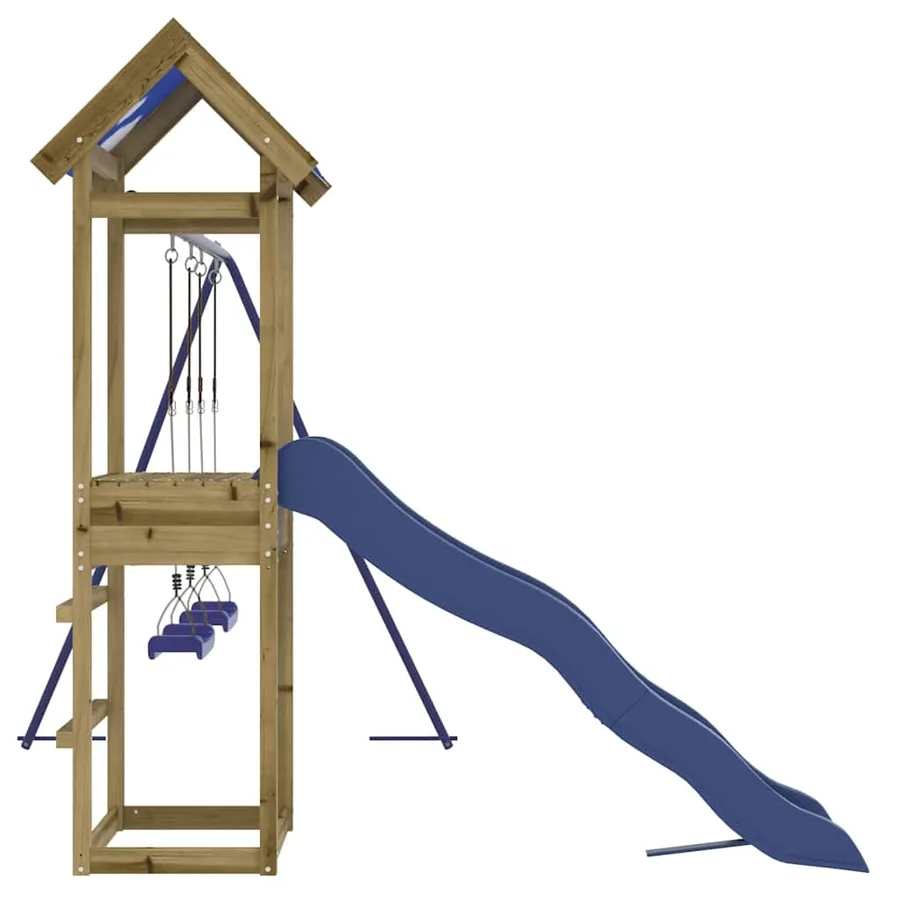 Aire de jeux d'extérieur bois de pin imprégné - 5