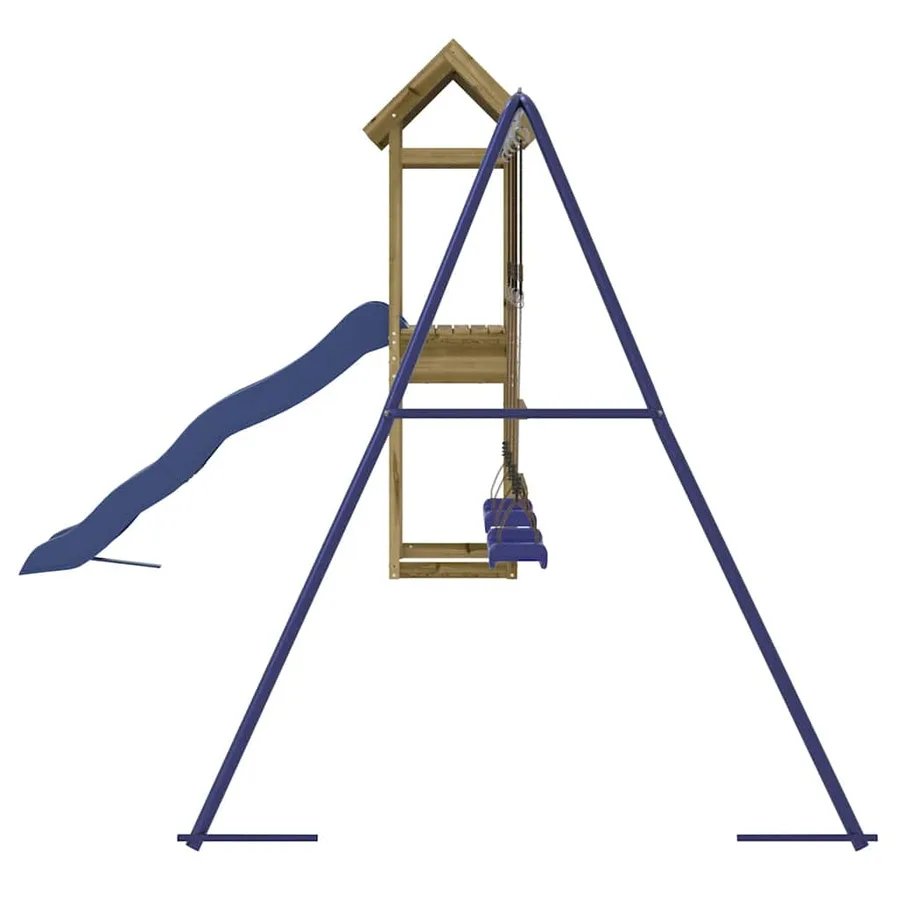 Aire de jeux d'extérieur bois de pin imprégné - 6