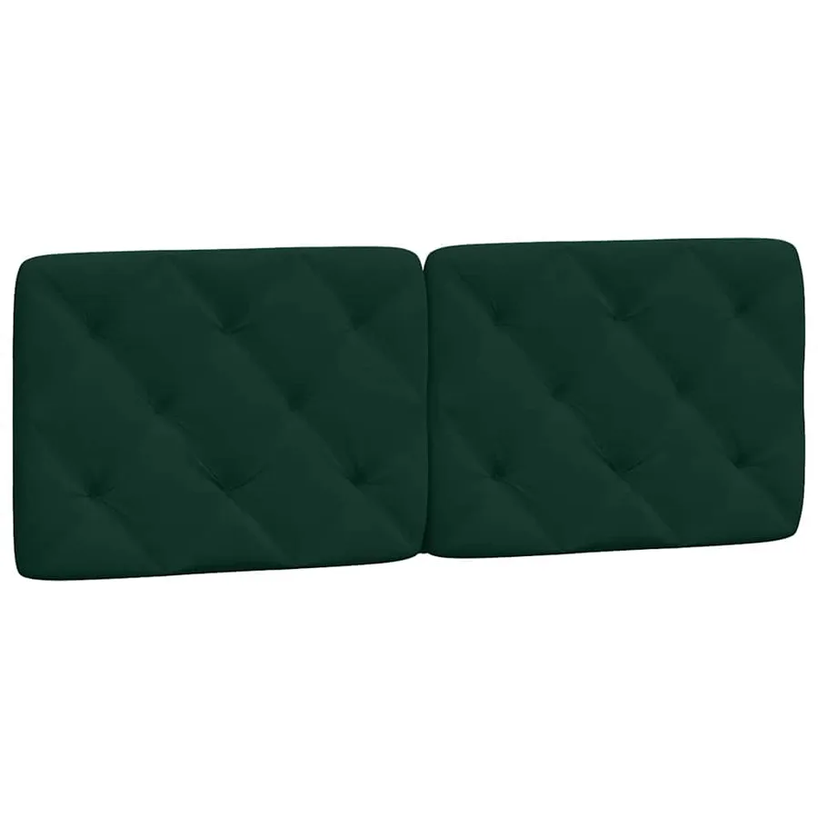 Lit avec matelas vert foncé 120x200 cm velours - 5