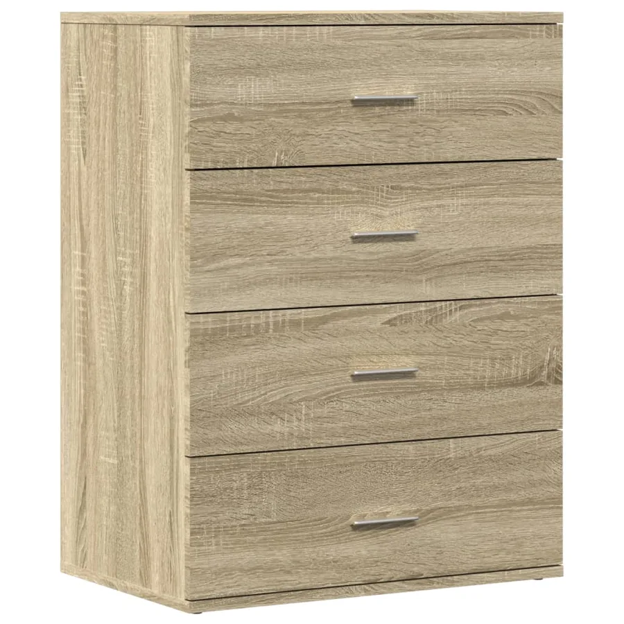 Buffet chêne sonoma 60x39x80 cm bois d'ingénierie - 2