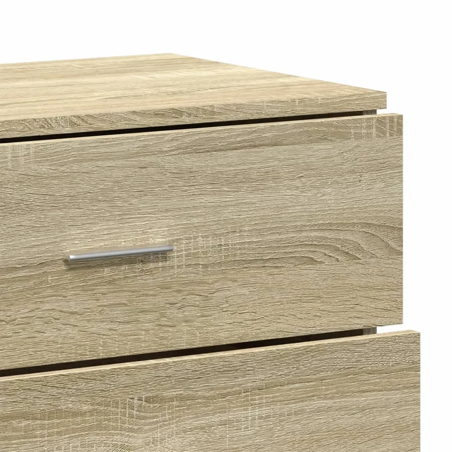 Buffet chêne sonoma 60x39x80 cm bois d'ingénierie - 9