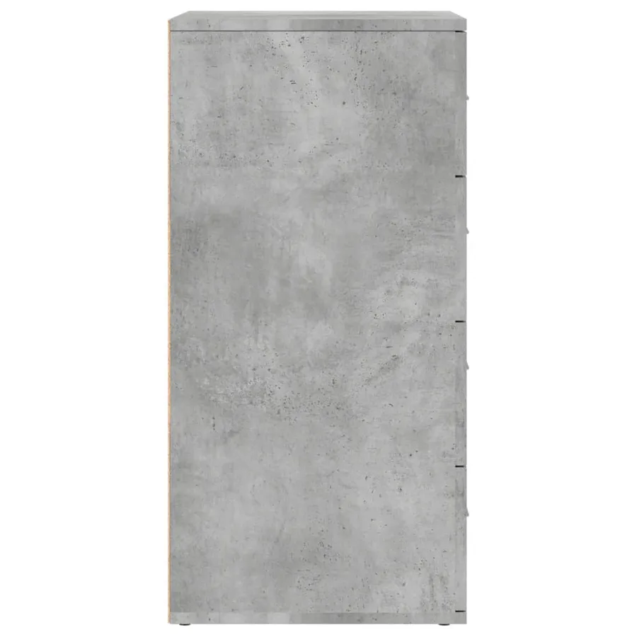 Buffets 2 pcs gris béton 60x39x80 cm bois d'ingénierie - 6