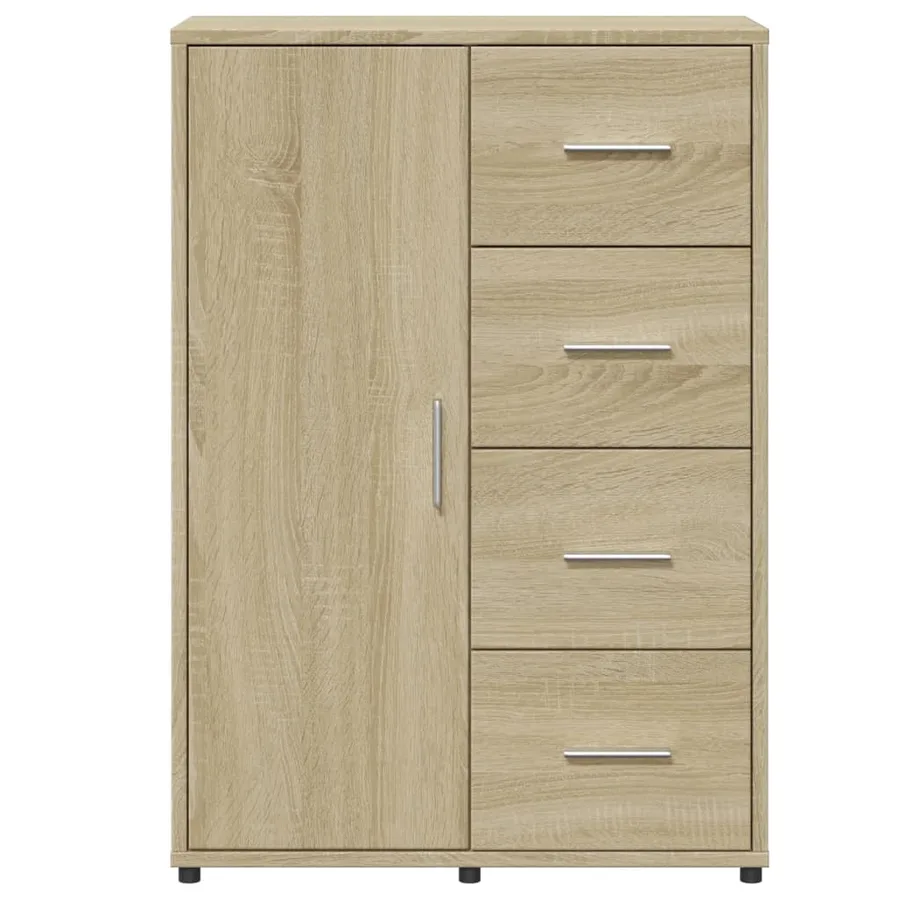 Buffet chêne sonoma 60x31x84 cm bois d'ingénierie - 5