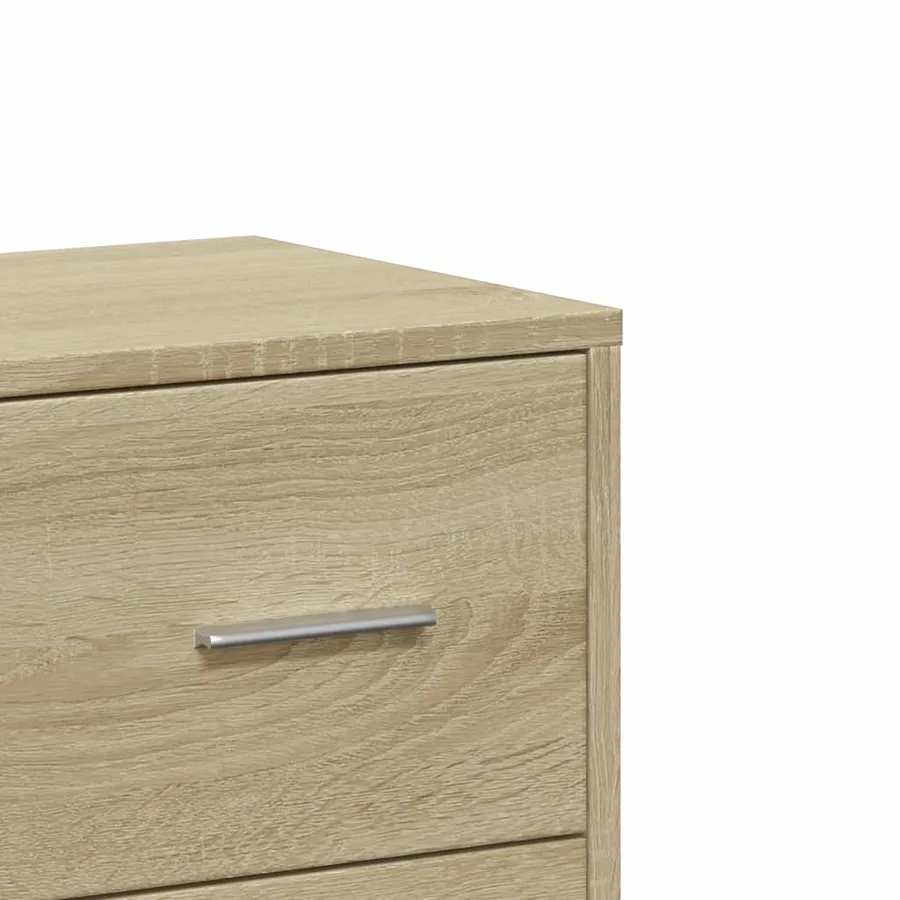 Buffet chêne sonoma 60x31x84 cm bois d'ingénierie - 9