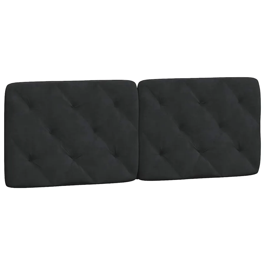Cadre de lit sans matelas noir 120x200 cm velours - 8
