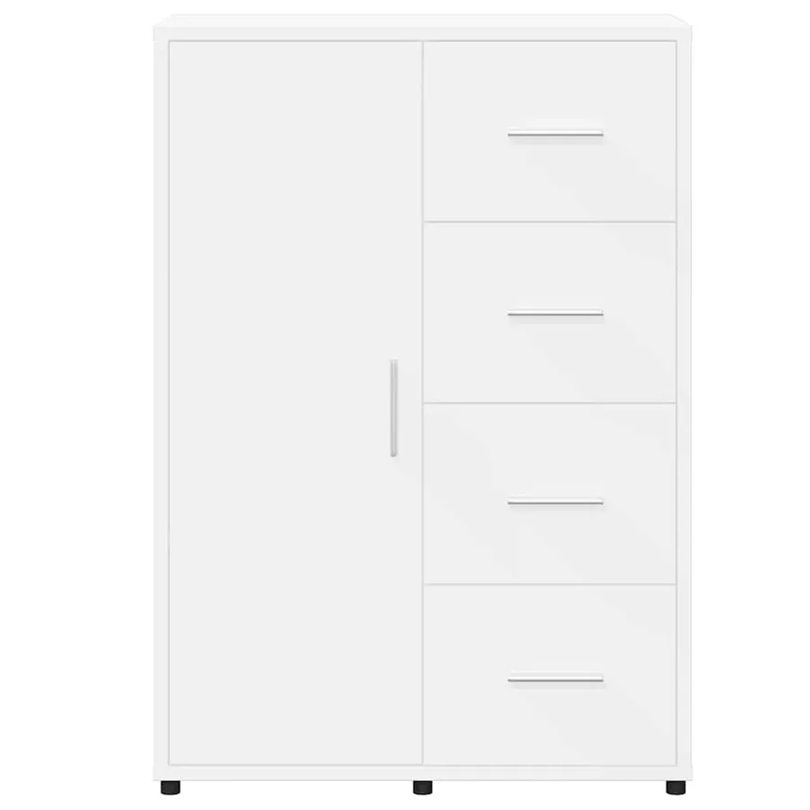 Buffets 2 pcs blanc 60x31x84 cm bois d'ingénierie - 6