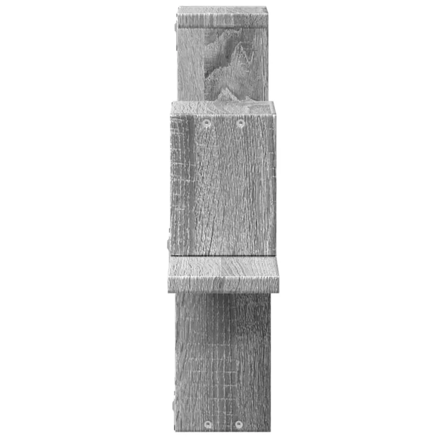 Étagère murale sonoma gris 104,5x10x43 cm bois d'ingénierie - 6