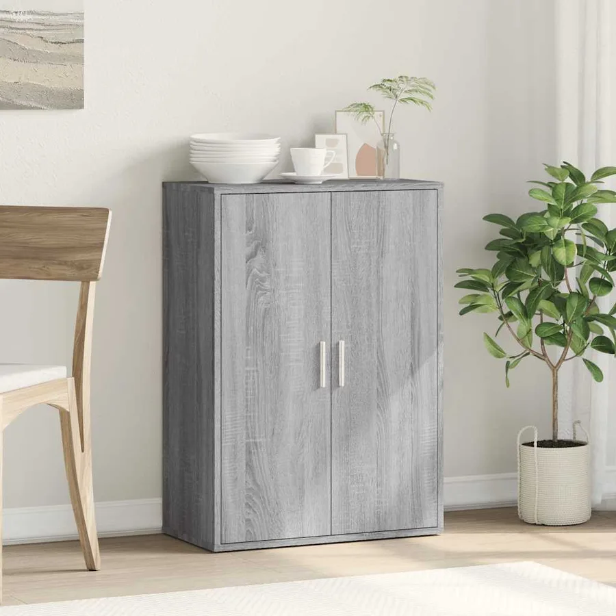 Buffet sonoma gris 60x31x84 cm bois d'ingénierie - 3