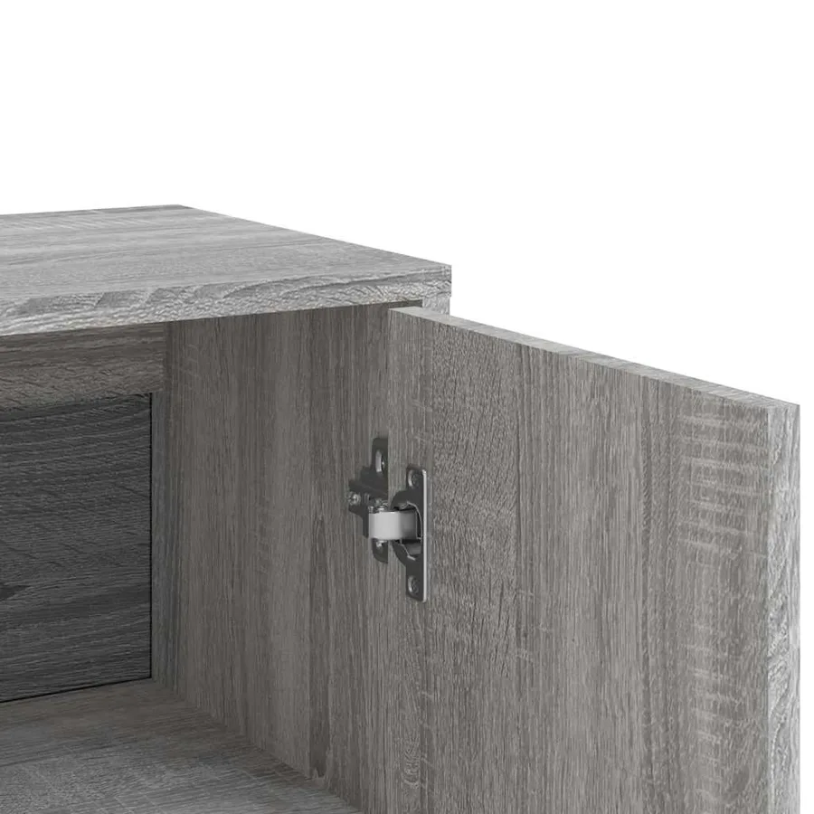 Buffet sonoma gris 60x31x84 cm bois d'ingénierie - 8
