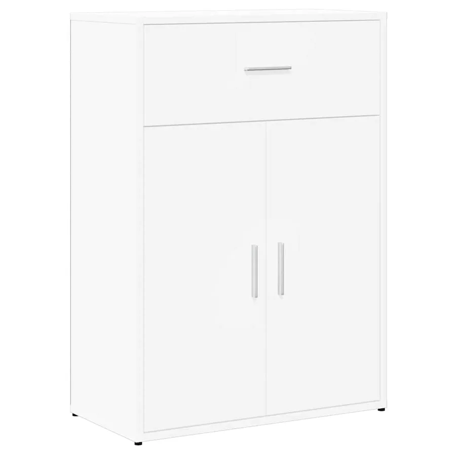Buffet blanc 60x30x84 cm bois d'ingénierie - 2