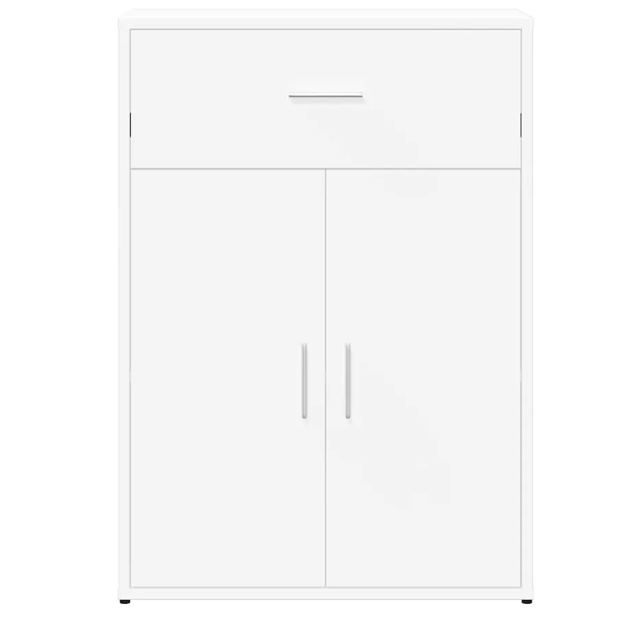 Buffet blanc 60x30x84 cm bois d'ingénierie - 5