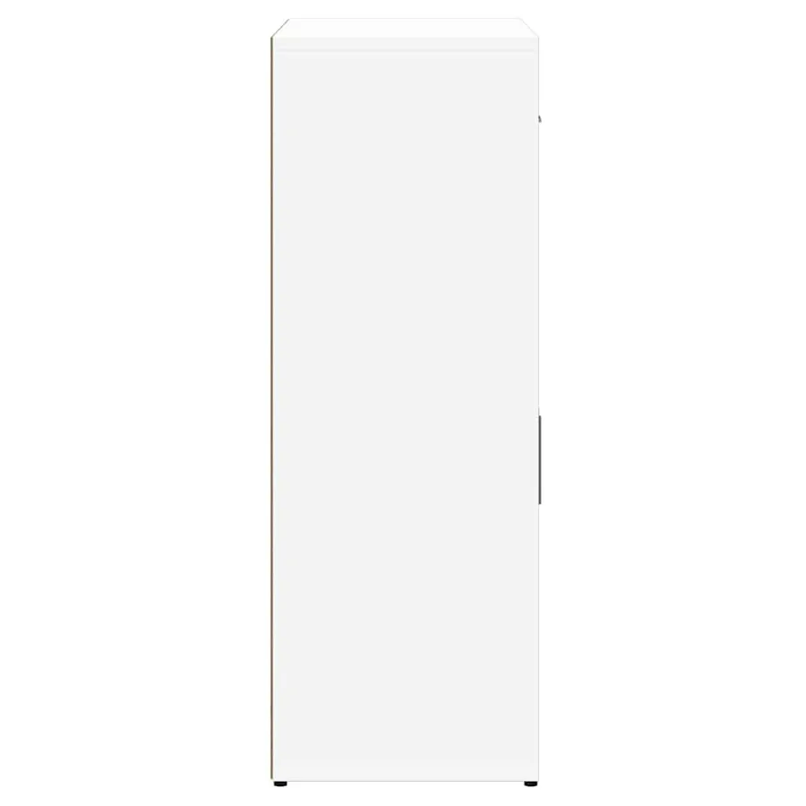 Buffet blanc 60x30x84 cm bois d'ingénierie - 6