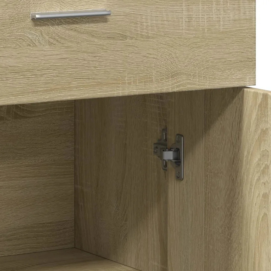 Buffets 2 pcs chêne sonoma 60x30x84 cm bois d'ingénierie - 8