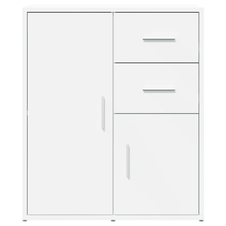 Buffets 2 pcs blanc 60x31x70 cm bois d'ingénierie - 5