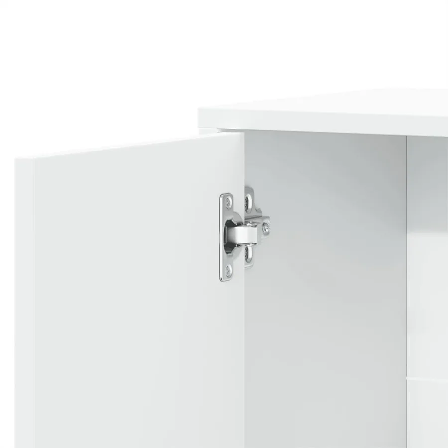 Buffets 2 pcs blanc 60x31x70 cm bois d'ingénierie - 9