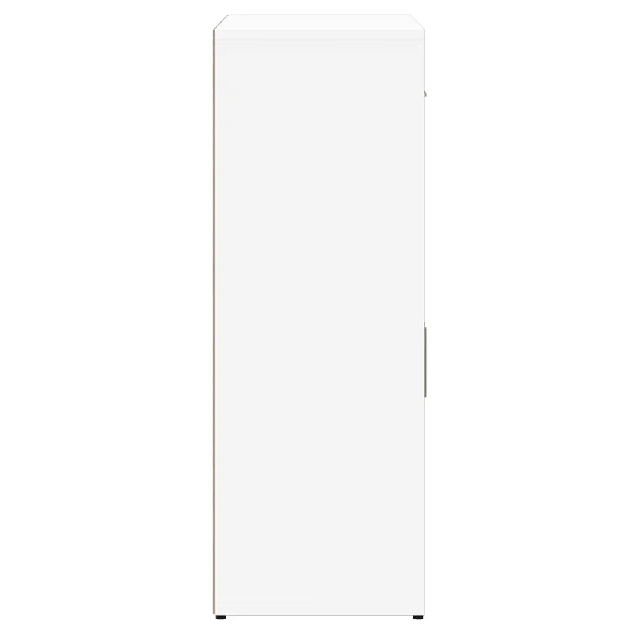 Buffets 2 pcs blanc 60x30x84 cm bois d'ingénierie - 6
